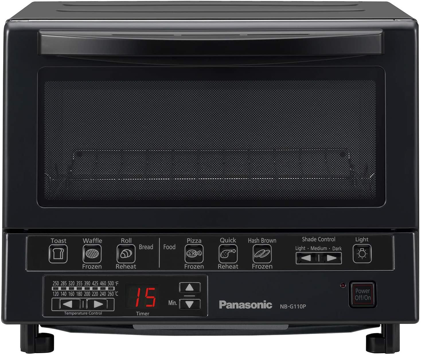 Panasonic FlashXpress Compact Toaster Oven with Double Infrared Heating, Silver