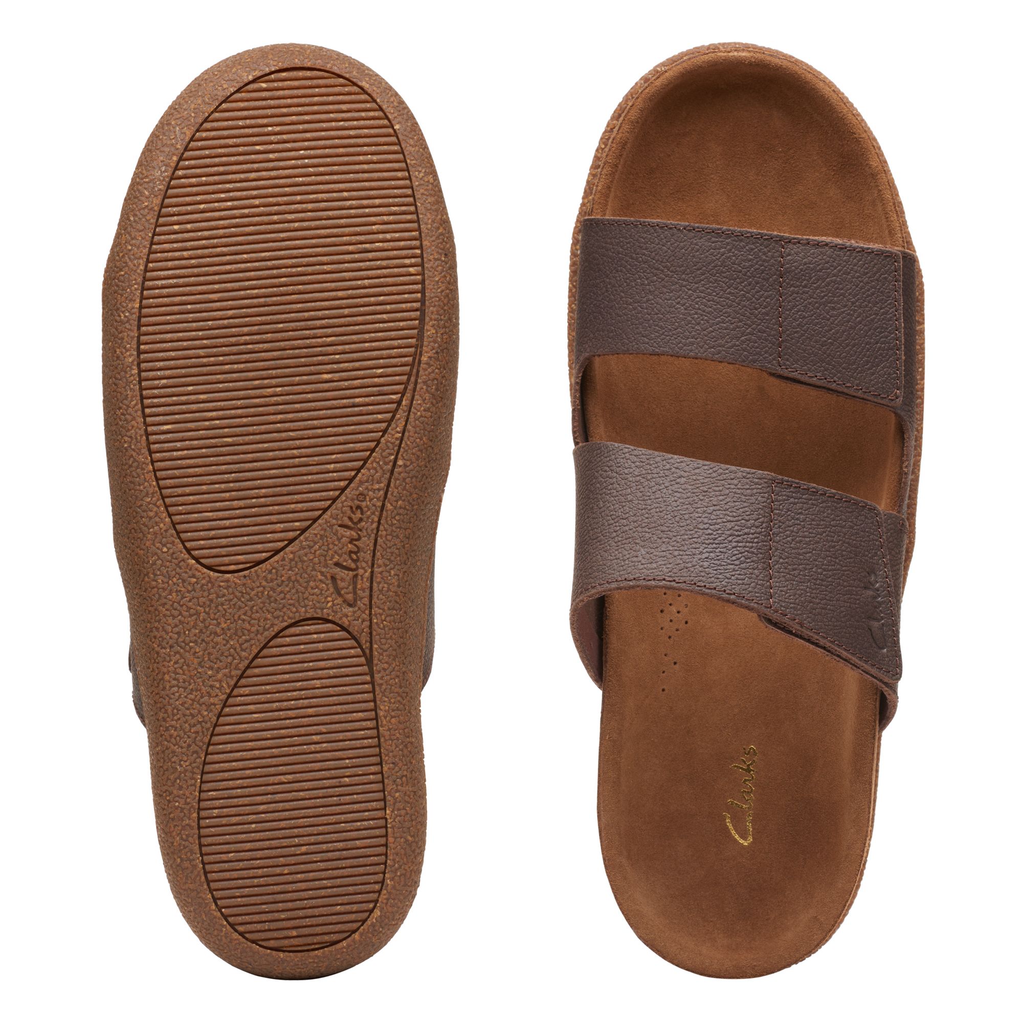 Men Sandals Pilton Strap Brown Nubuck