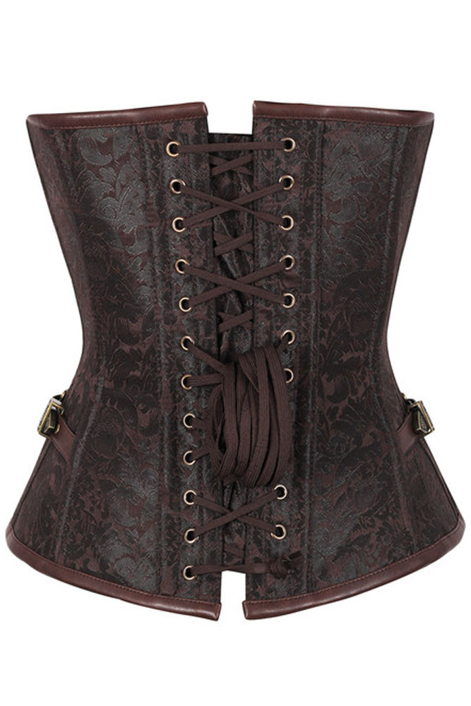 14 Steel Bone Steampunk Custom Made Corset with Thong