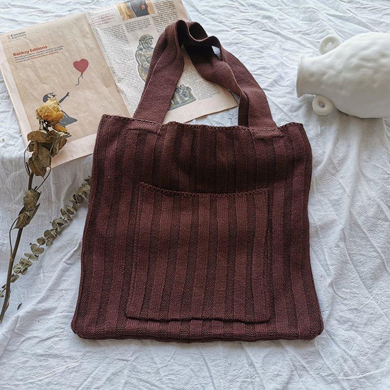 One-shoulder Women's Knit Bags