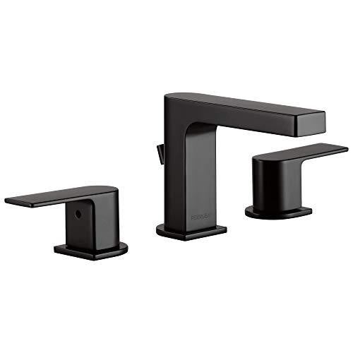 Xander Two-Handle Lavatory Faucet Widespread, Matte Black