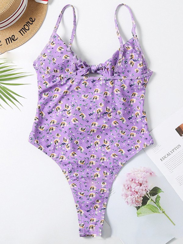 Floral Printed One-Piece Swimsuit