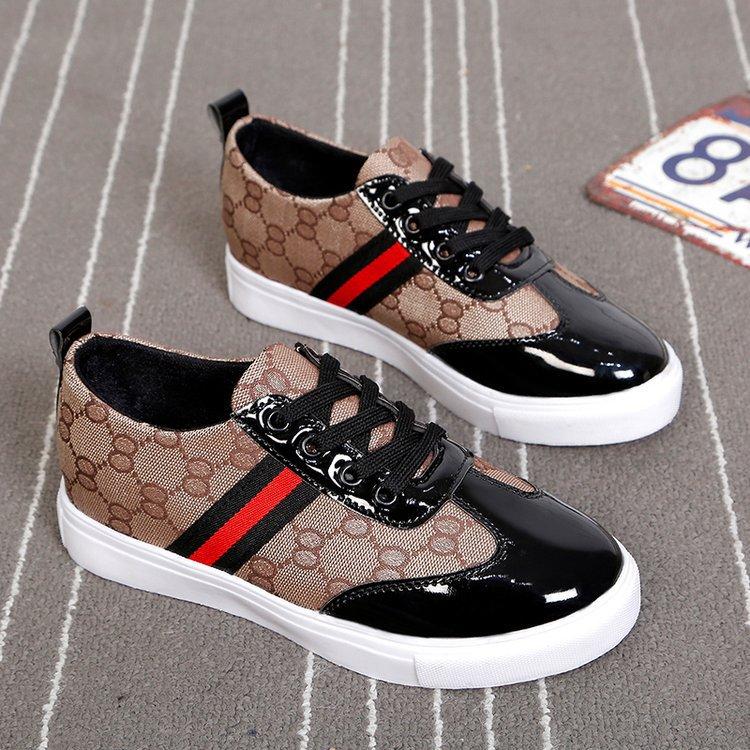 Women Cloth-PU Paneled Athletic Spring/fall Flats Shoes