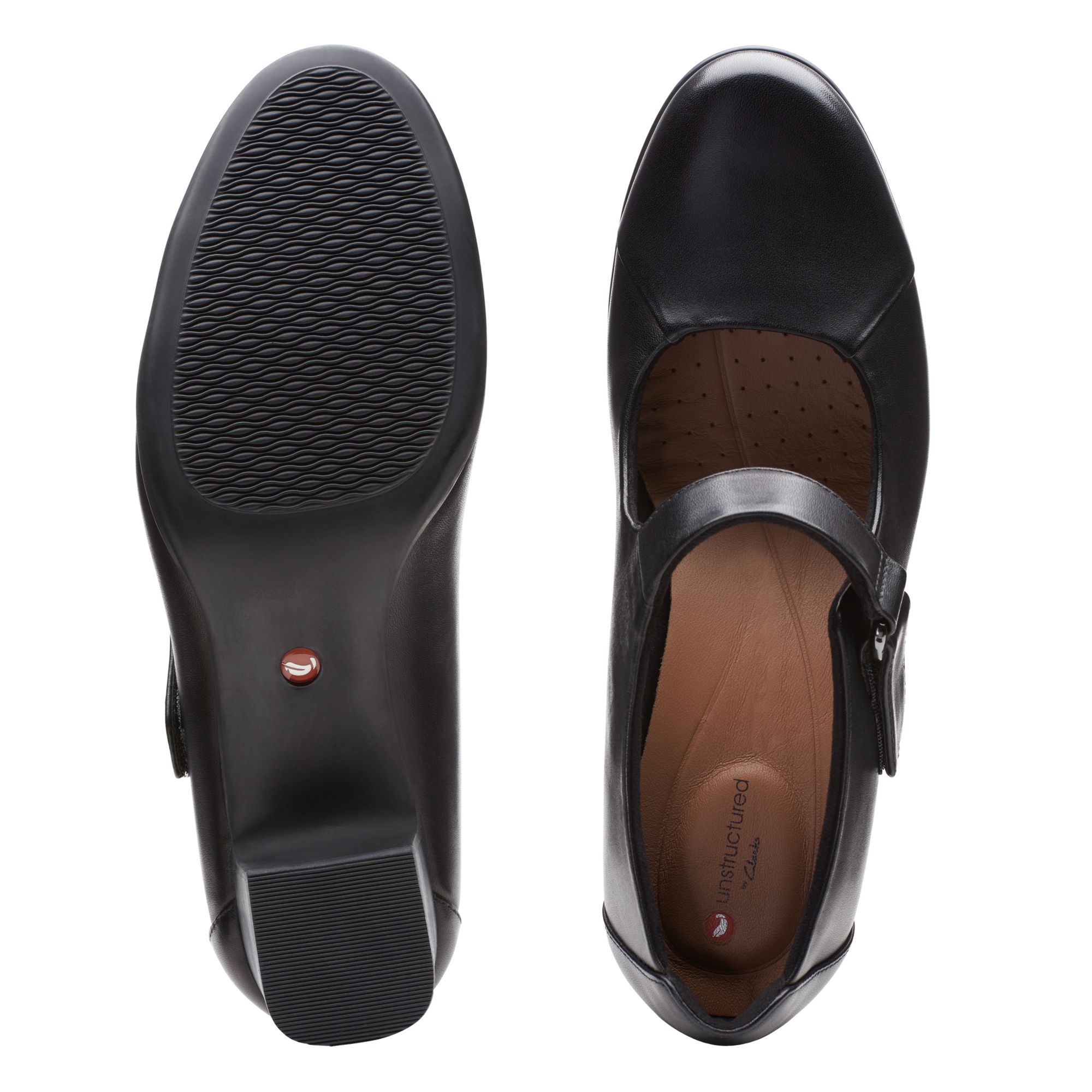 Women  Un Damson Vibe Black Leather