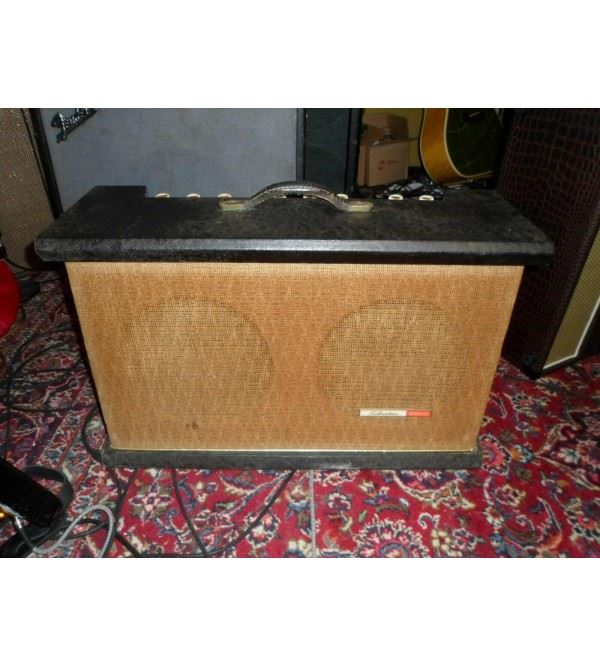 1960 Silvertone Twin Tweleve 1434 Medalist Tube Guitar Amp 6L6 50 Watt Valco