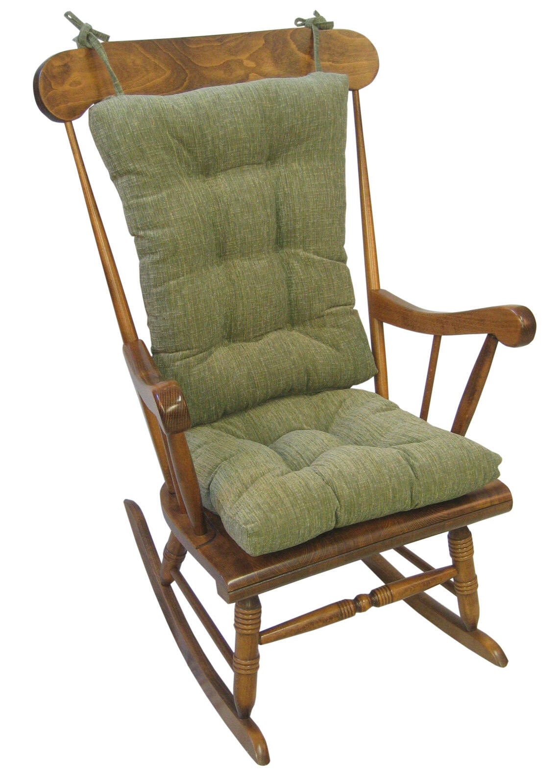 Gripper Non-Slip Chenille Jumbo Rocking Chair Cushion Set