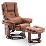 Recliner with Ottoman Chair Accent Recliner Chair with Vibration Massage