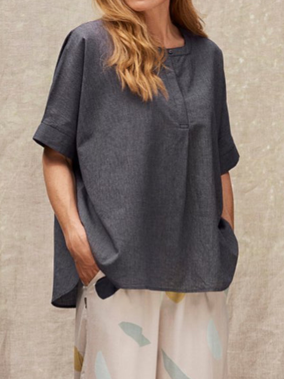 Women Casual Tops Tunic Blouse Shirt