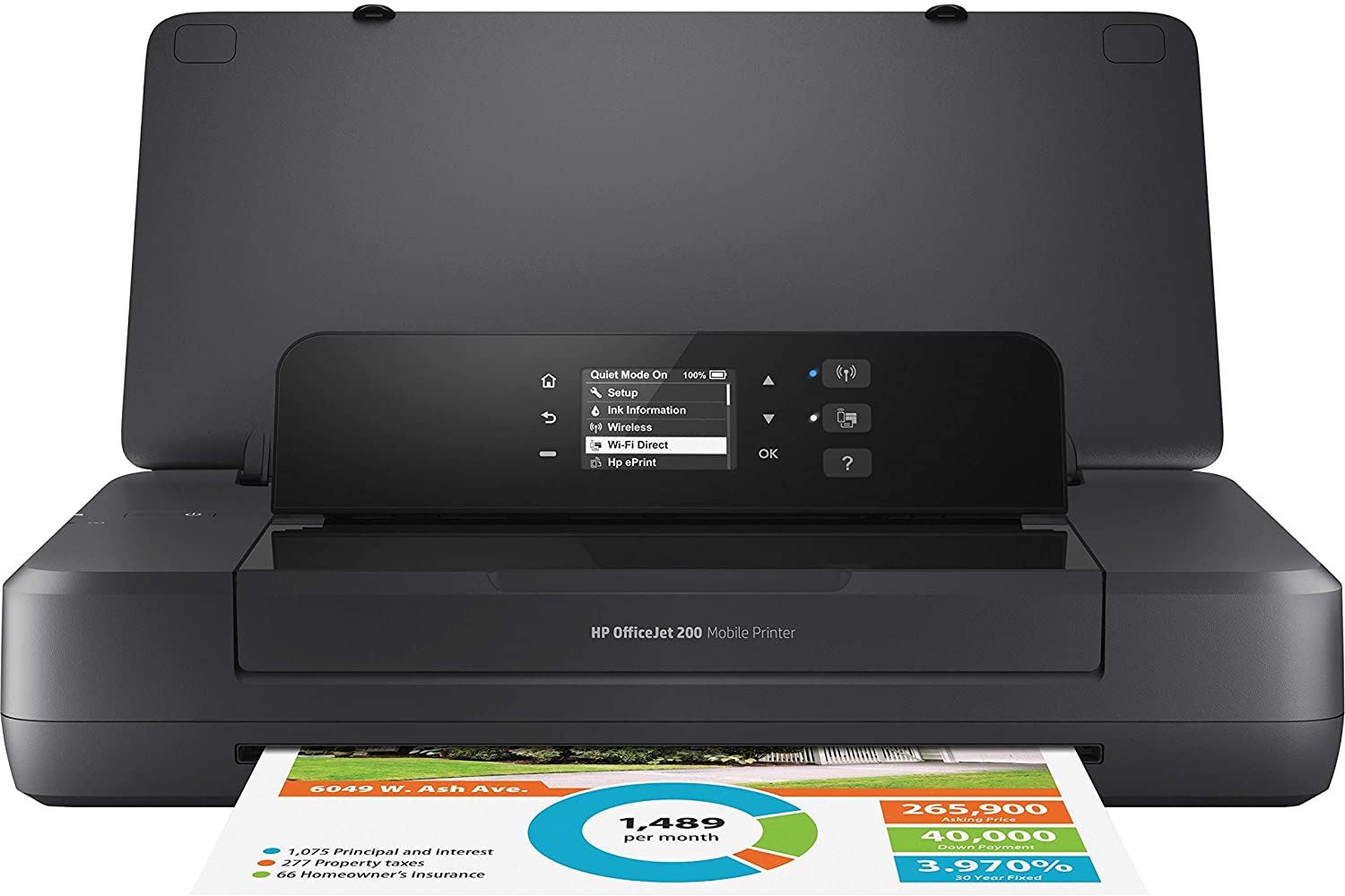 HP Office Jet 200 Portable Printer with Wireless & Mobile Printing (CZ993A)