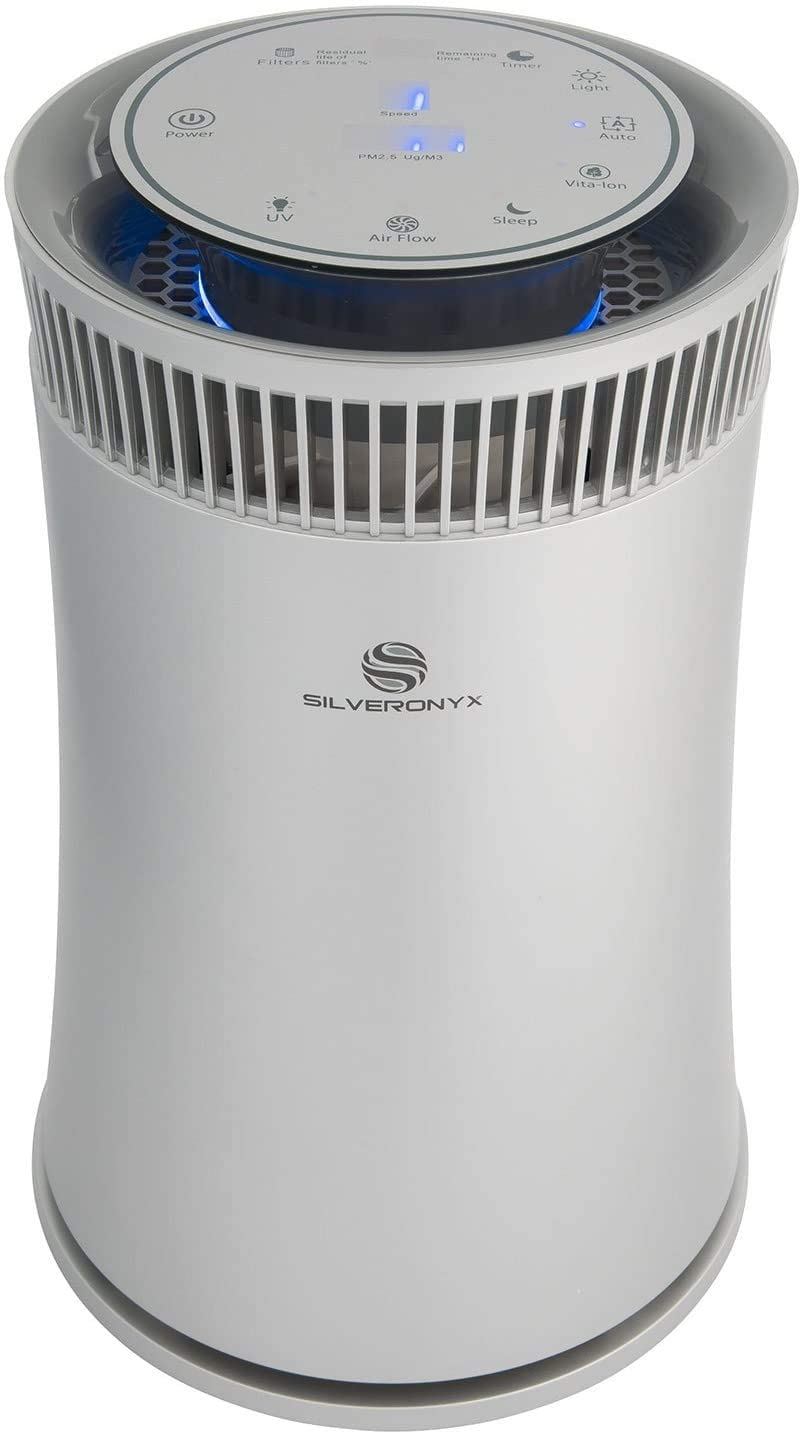 Air Purifier for Home with True Hepa Filter | Silver