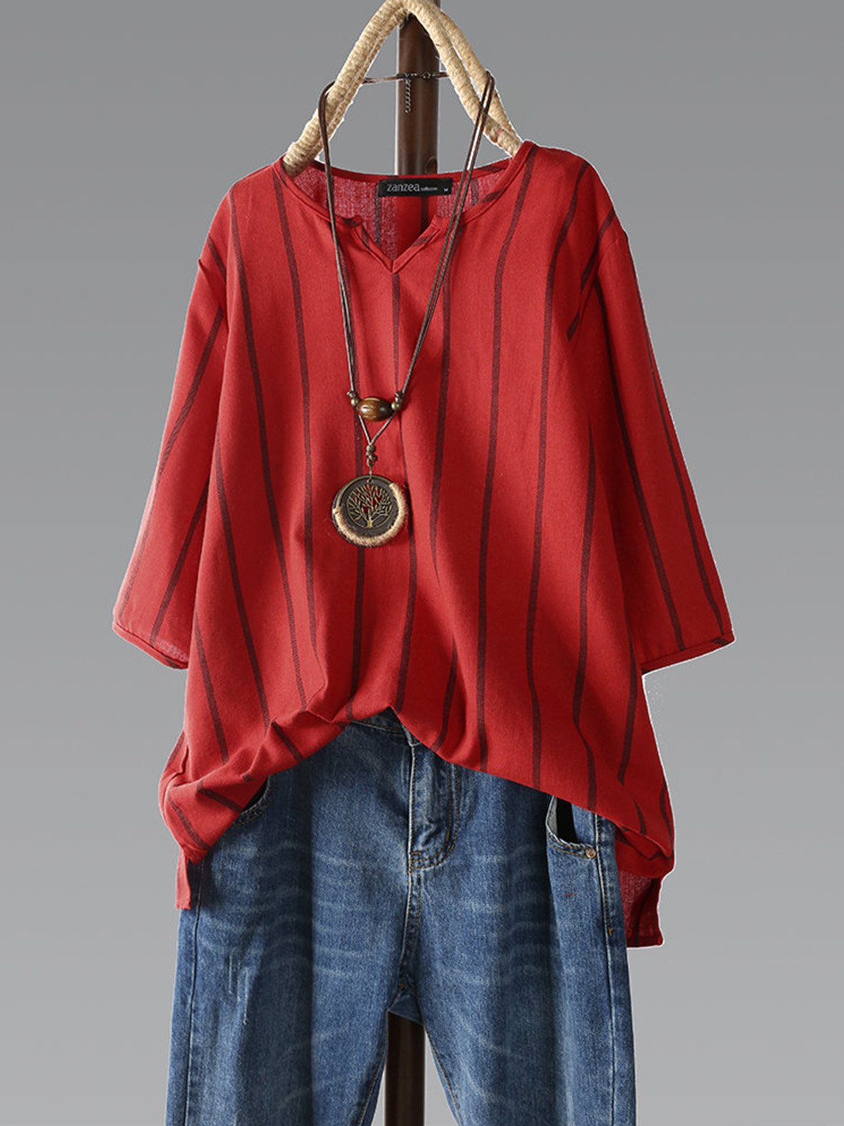 Women Casual Loose Tops Tunic Blouse Shirt