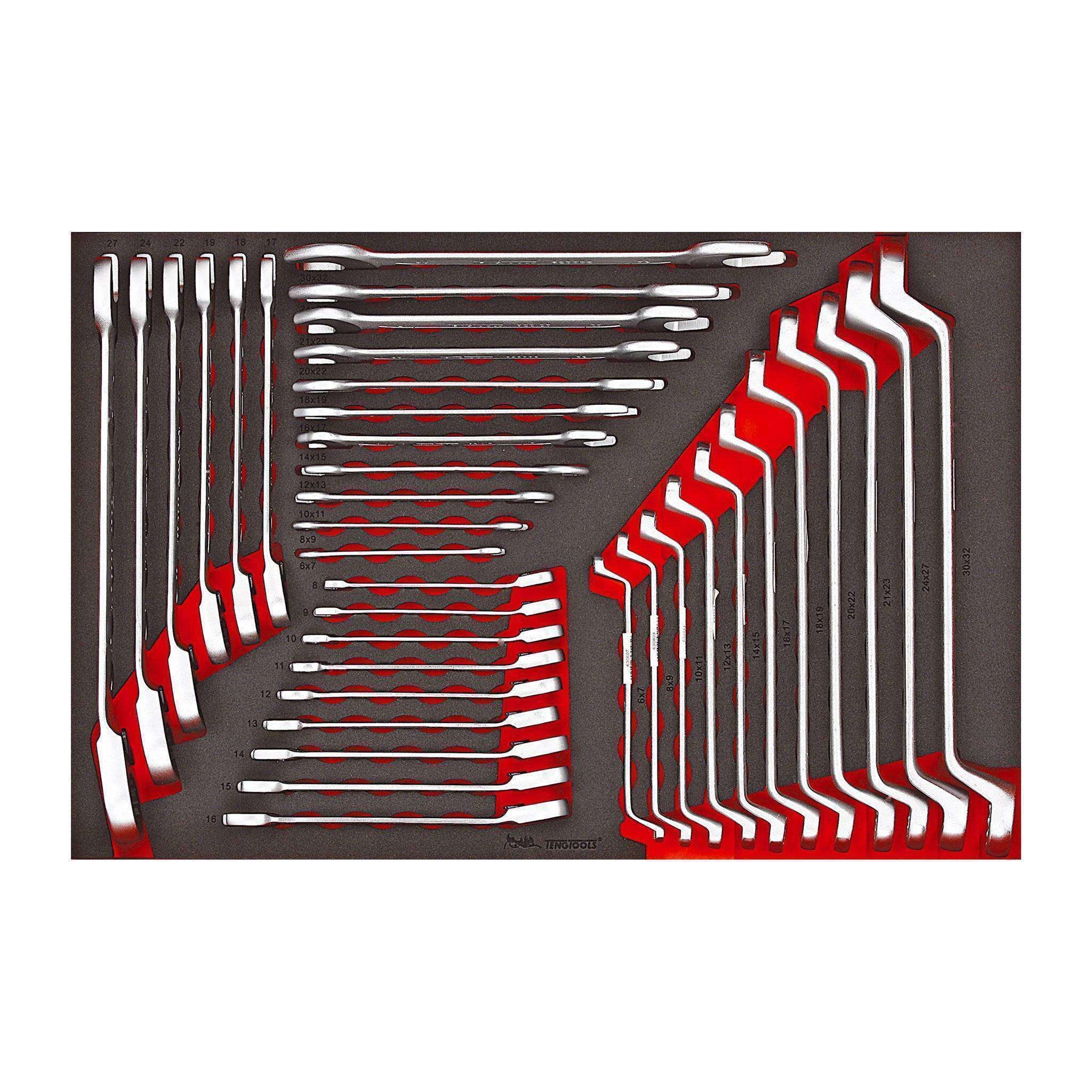 Teng Tools �C 37 Piece Metric Wrench Set �C TEN-O-TTESP37