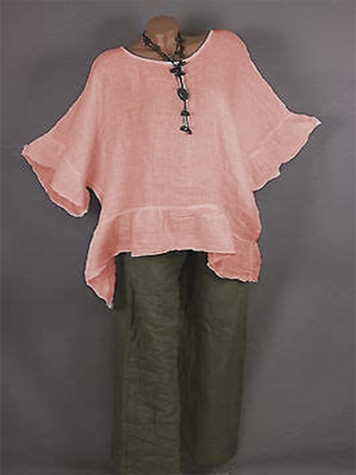 Cotton-Blend Casual Shirts & Tops