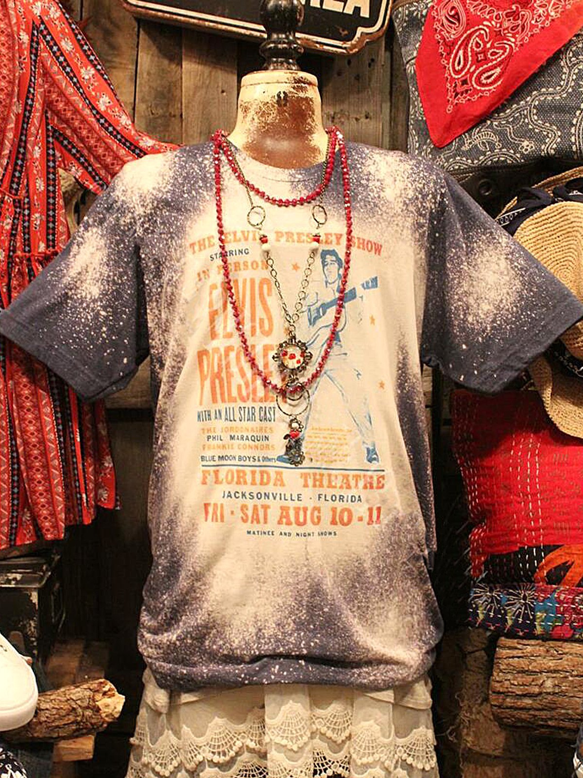 Casual Ombre/tie-Dye Jersey Shift Shirts & Tops