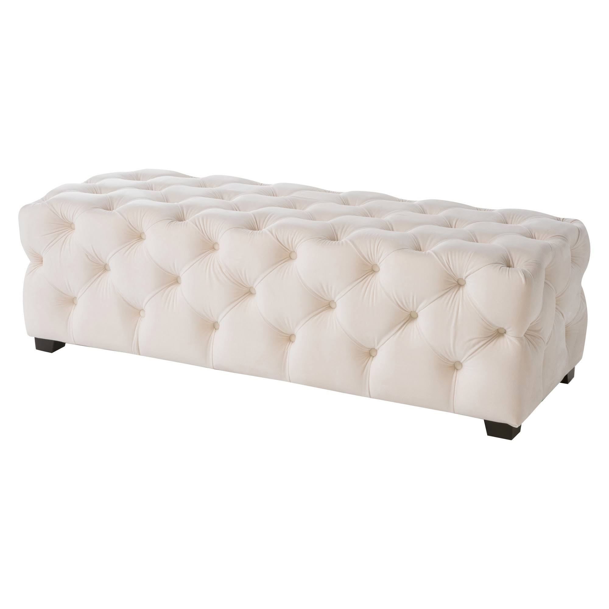 Piper Tufted Velvet Ottoman/Bench