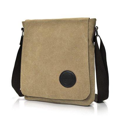 Vintage Canvas Shoulder Bag Multi-layer Crossbody Large-capacity Leisure Bag