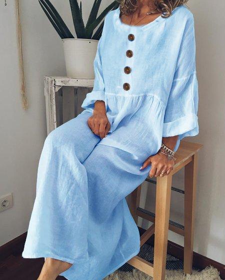 Casual Crew Neck Long Sleeve Dresses