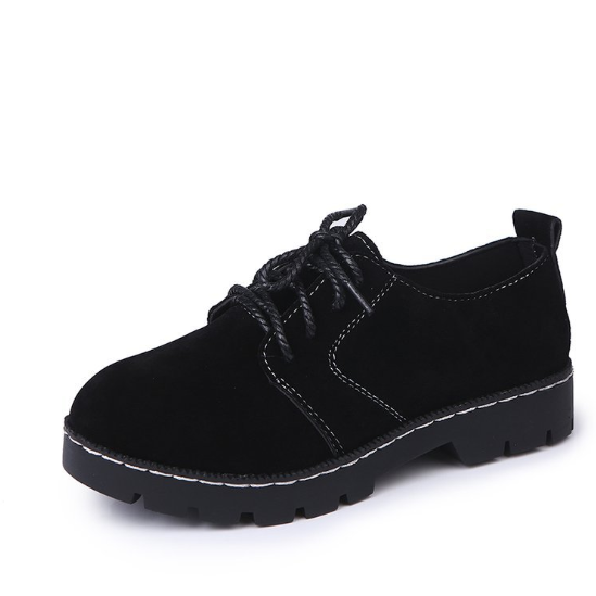 Women Casual Spring/Fall Lace-up Suede/PU Flat Heel Boots