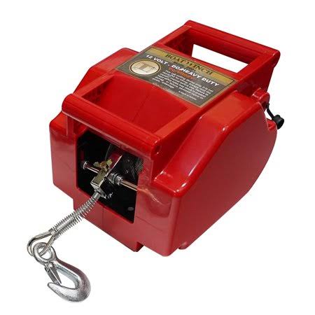 Portable 12V Automative/Boat Winch 6000 lbs. Load Capacity Utility Trailer Truck Portable Electric Winch Boat Marine Trailer wit