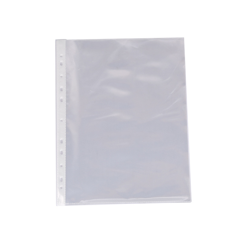 厂家直供文件袋定制11孔文件袋 A4透明活页袋 3孔4孔袋100个/包