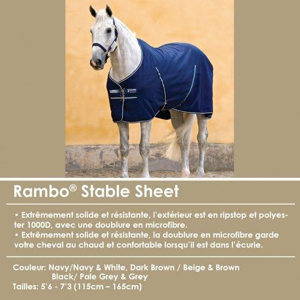 Rambo Stable Sheet 69 Navy/White