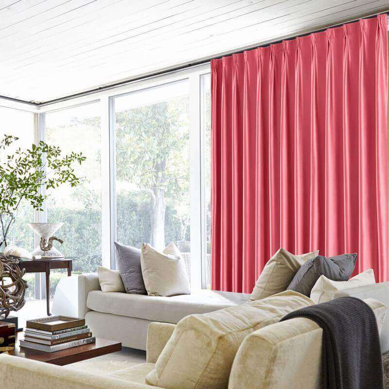 【Custom】Lao Hang Zhou Heavyweight Polyester Cotton Silk Blend Solid Curtain Drape Panel with White Blackout Lined