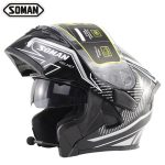 Motorcycle Dual-lens Open Helmet High-sound Quality Bluetooth Headset Men and Women Or Visor Lens Set Only