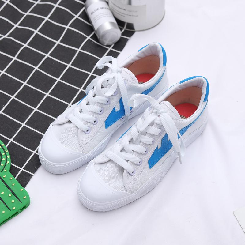 Women Plus Size Lace-up Canvas Flat Heel Daily Spring/Fall Flats