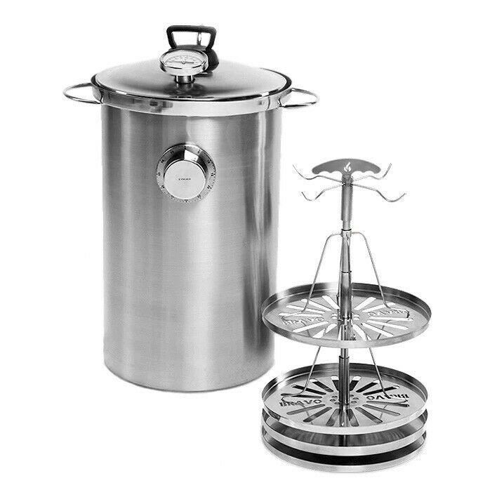 10 / 20 liter Stovetop Smoker 304 Stainless Steel Smokehouse with Racks New