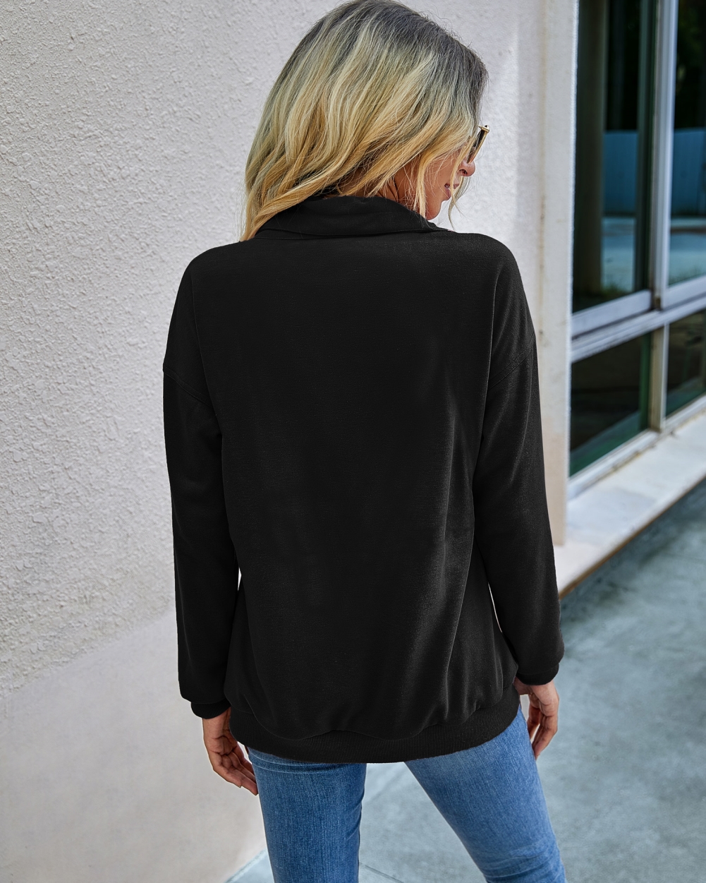 Autumn Plain Pocket Zipper Shirt