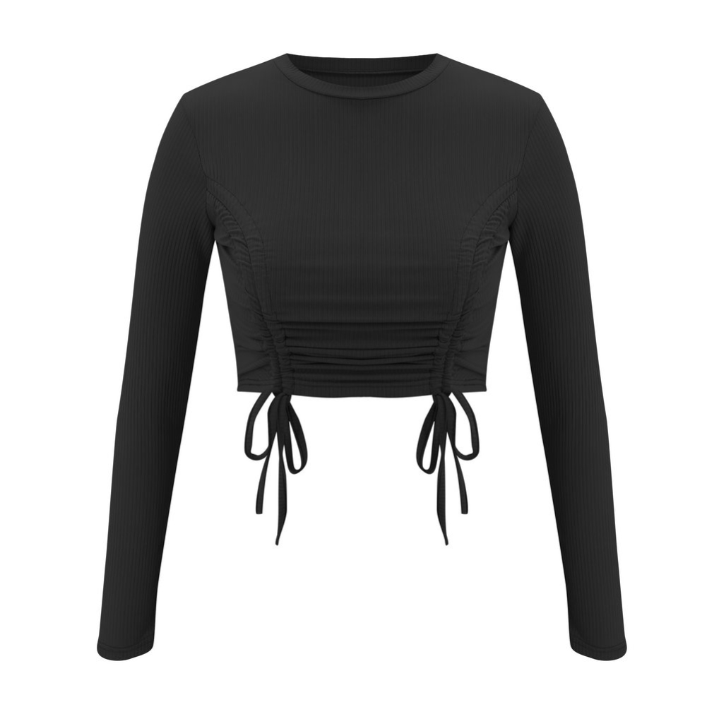 Sexy Knitted Plain Crop Top