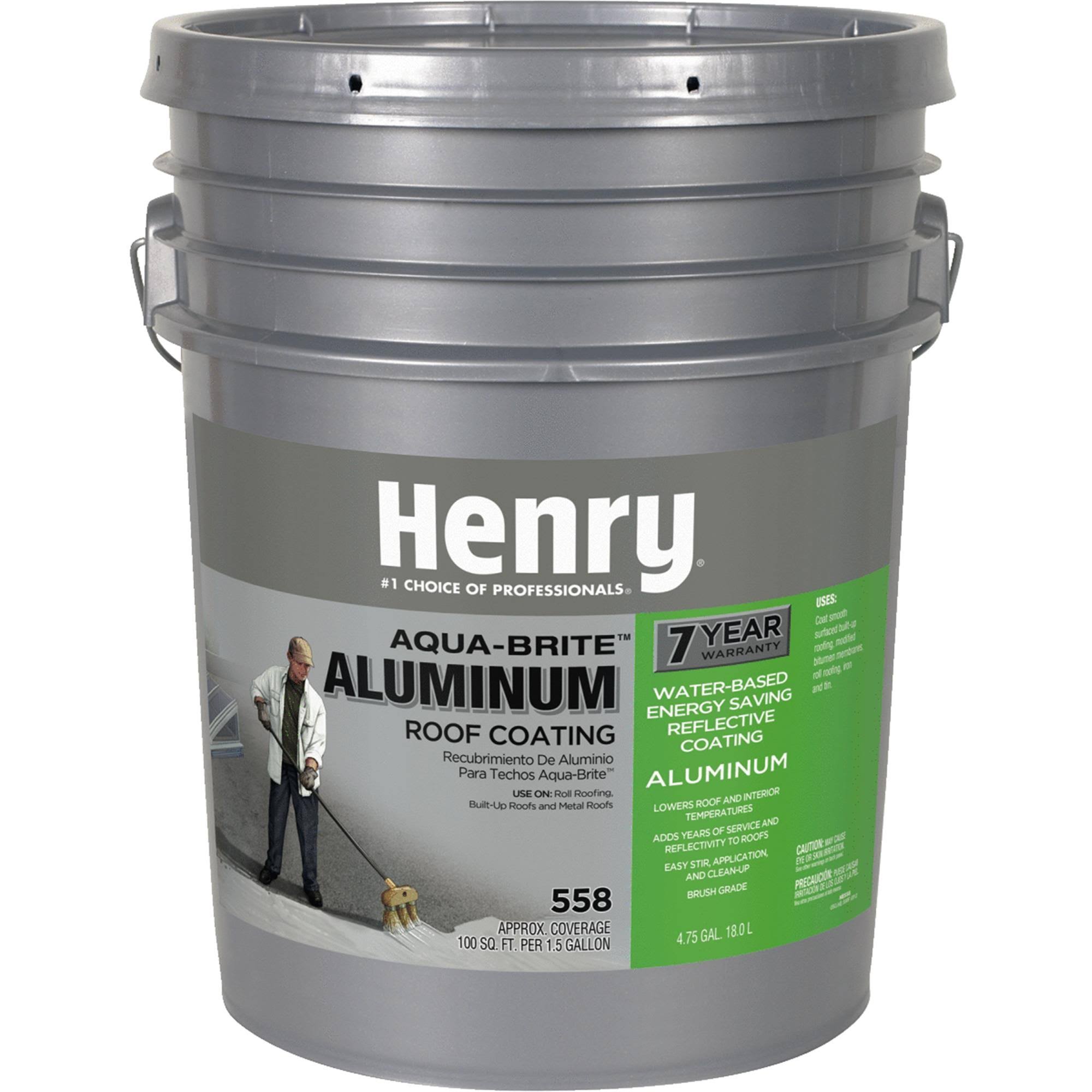 Henry HE558178 Aluminum Roof Coating, 5 Gallon