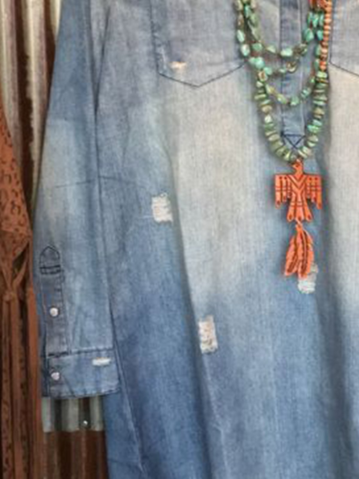 Casual minimalist denim shirt