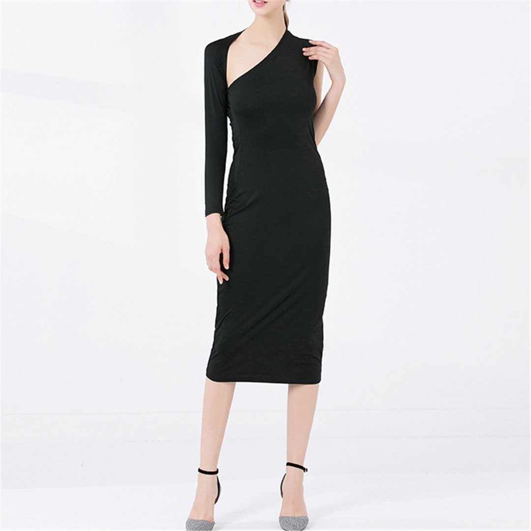 Sexy Single Sleeved Slim Back Dress