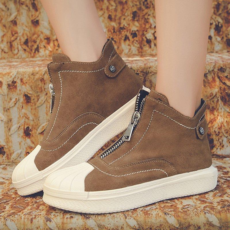 Women's All Season Casual Front Zipper Boots