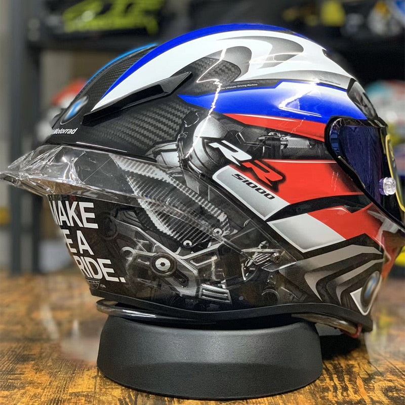 Full Face Motorcycle Helmet Carbon Fiber Matte BRR1000 Riding Motocross Racing Motobike Helmet Casco Moto Capacete Moto