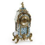 French candle holder blue and white European style retro pendant clock Mantel clock