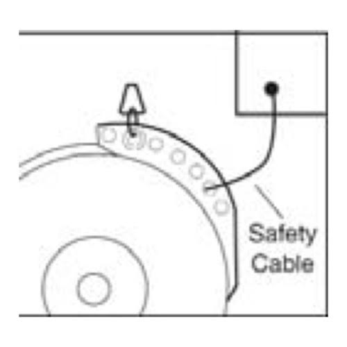 Reelcraft 600604 1ft, Tool Balancer, Safety Chain - Steel Link Chain