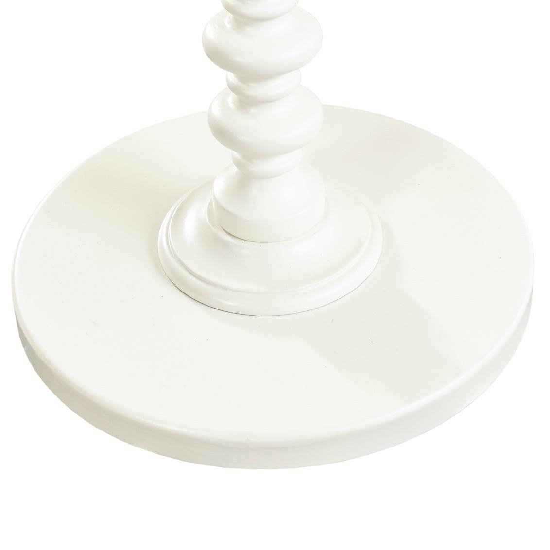 Powell Round Spindle Table (White)