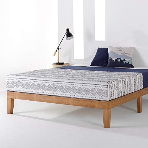 Mellow Naturalista Classic 12-Inch Solid Wood Platform Bed | Wooden Slats/Twin