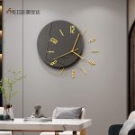 Wooden Large Clock Stickers Number Teenage Room Home Decoration DIY Watch for wall