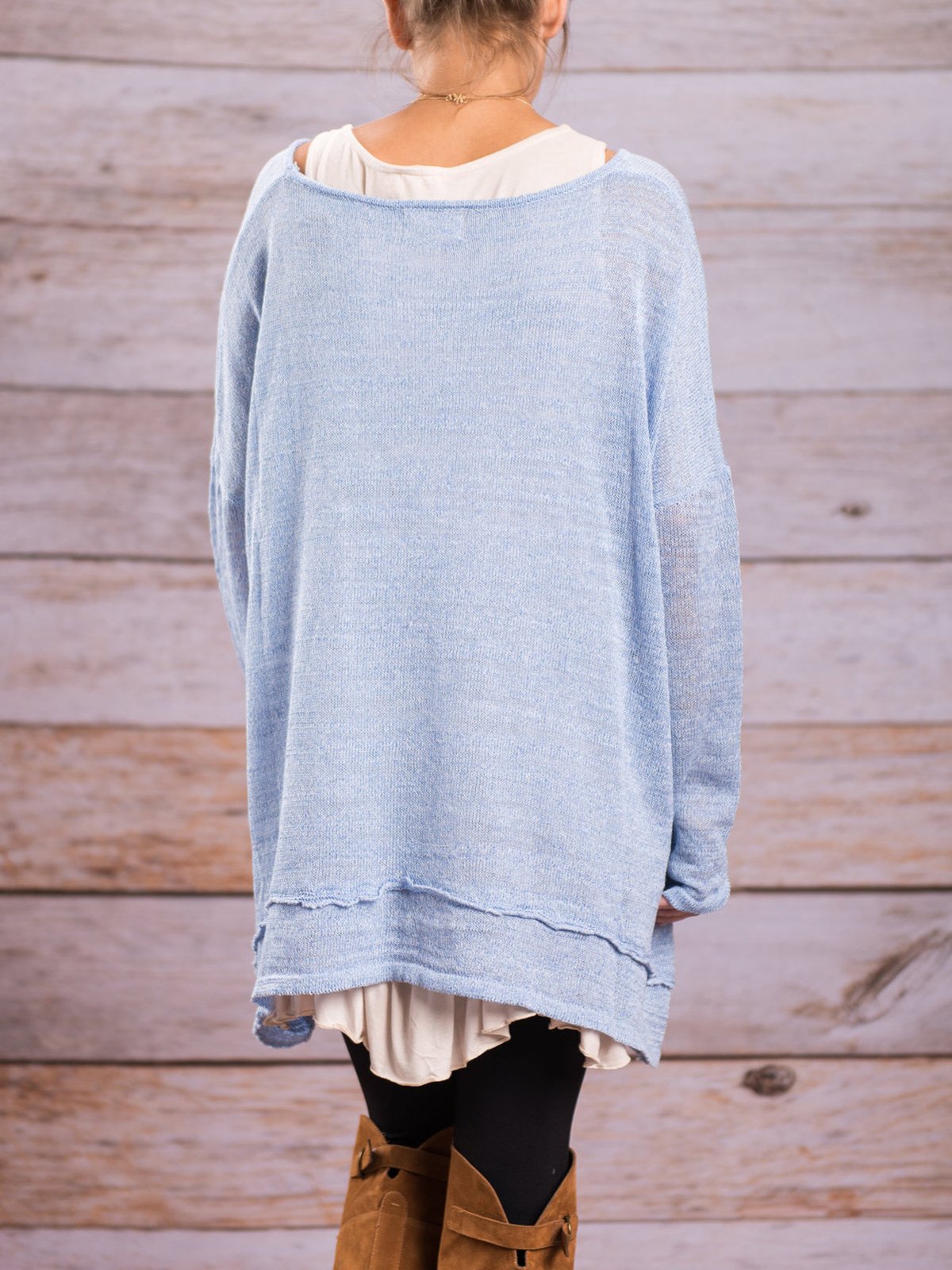 Casual Solid High Low T-Shirt