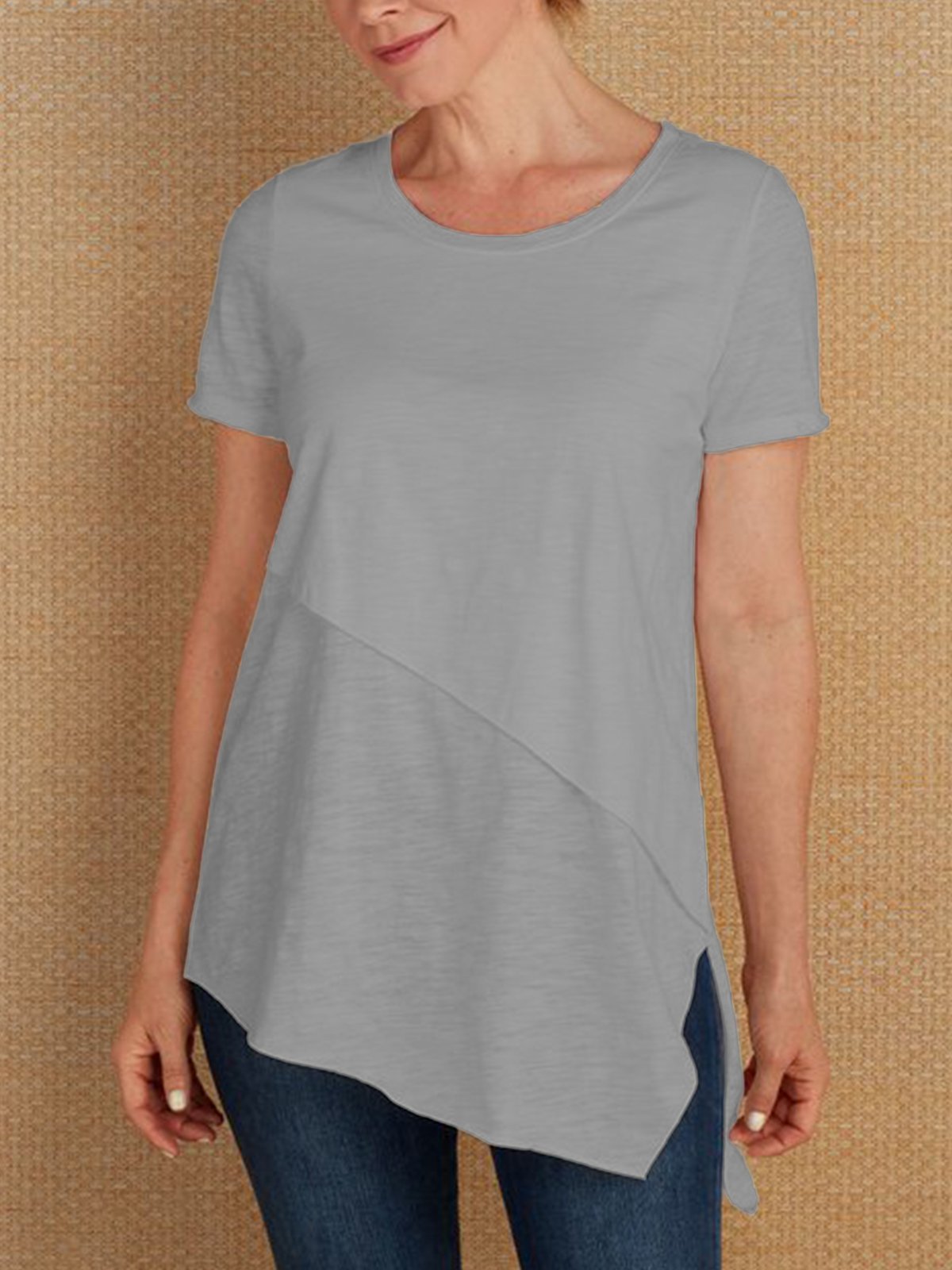 Casual Solid Paneled Shirts & Tops