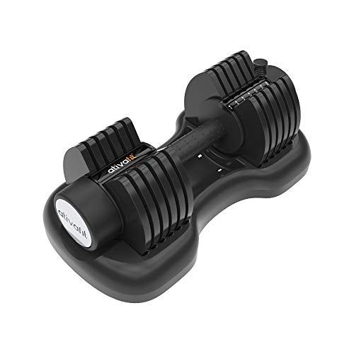 ATIVAFIT Adjustable Dumbbell, 44lbs, (Black)