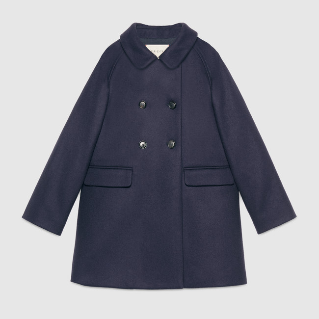 Children's wool cashmere coat