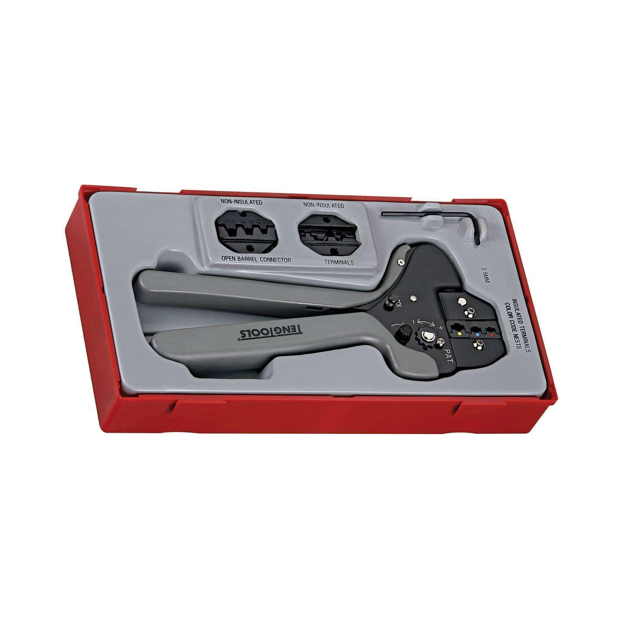 Teng Tools �C 4 Piece Ratcheting Crimping Tool Set �C TEN-O-TTCP04