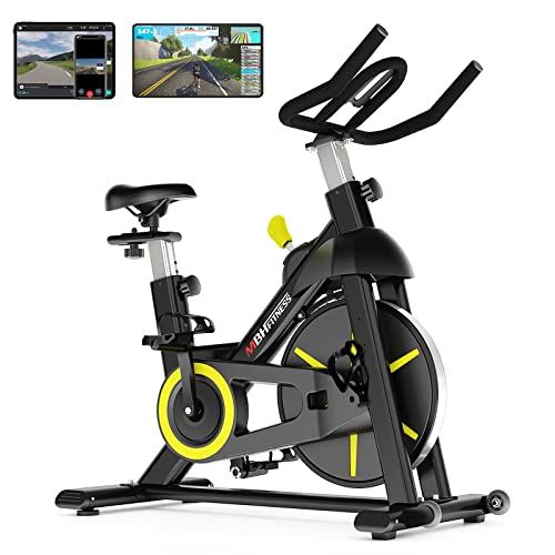 MBH Stationary Indoor Cycling Bike With Magnetic Resistance | Black