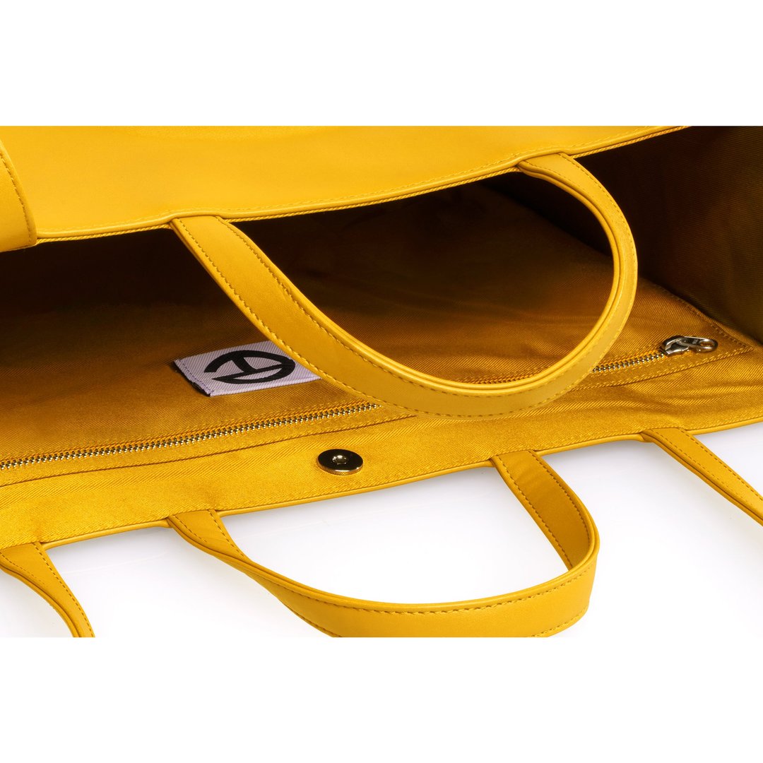Large Yellow Shopping Bag