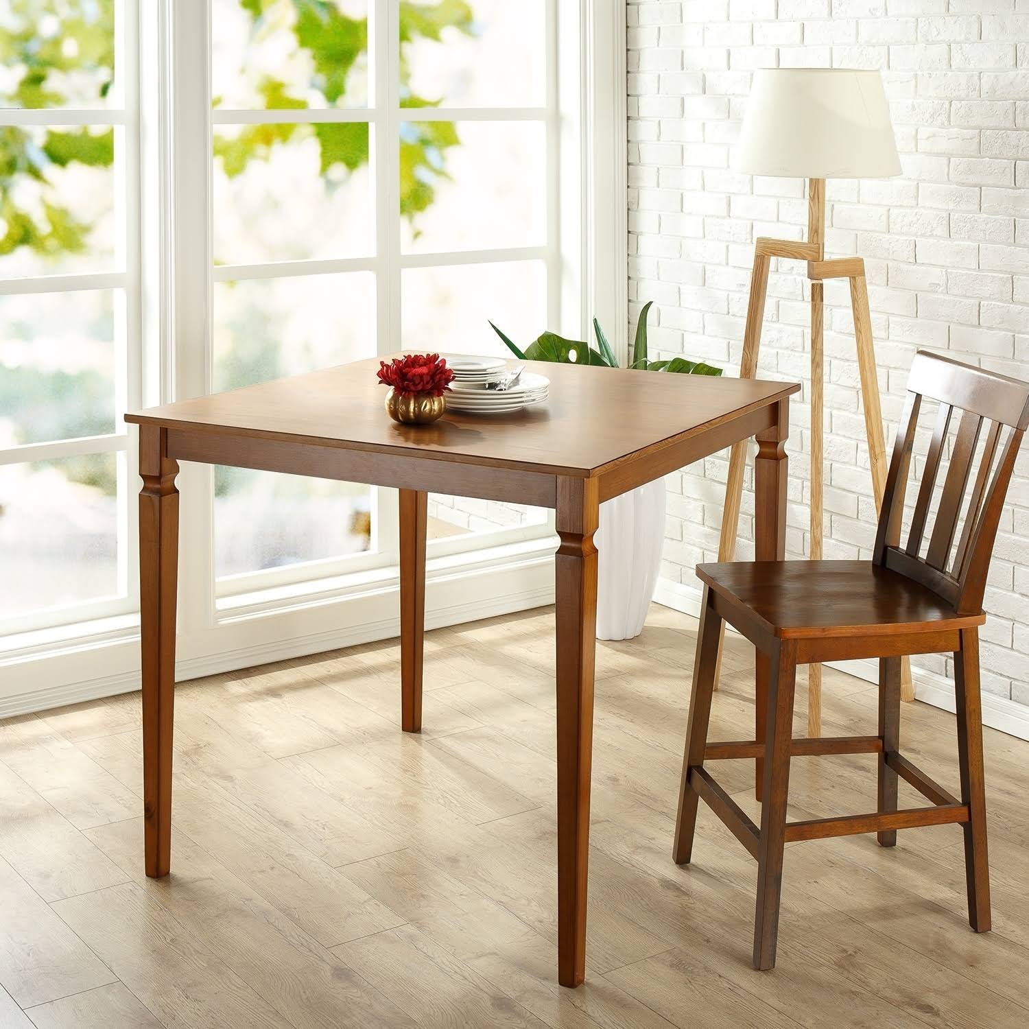 Priage Counter Height Square Wood Dining Table