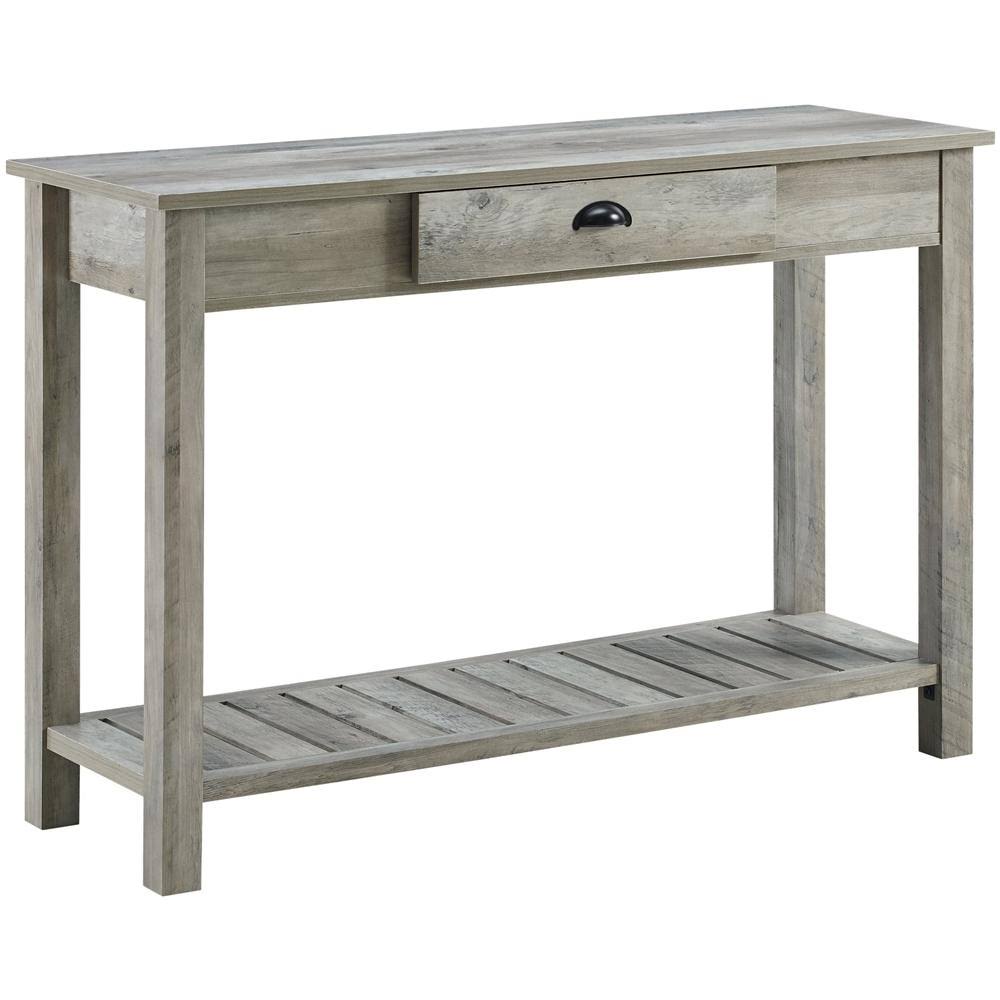Walker Edison - Table - rectangular - gray wash